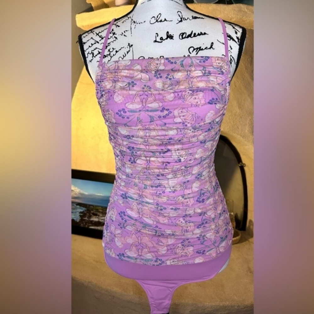 FREE PEOPLE MILKSHAKE MESH BODYSUIT SIZE SMALL NWOT - Picture 5 of 7